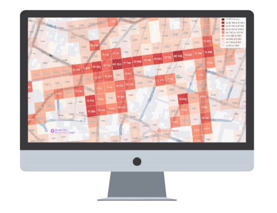Illustration maillage territorial et zones d’exclusivité